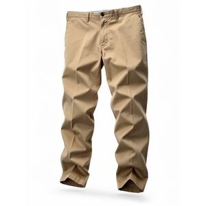 Polo Ralph Lauren Mens Khaki Straight Fit Flat Front Casual Dress Pants 38x30